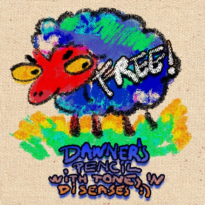 364-道纳的免费铅笔笔刷，适用于Photoshop、CSP、Procreate等软件，包含色调与疾病元素-虚幻之初