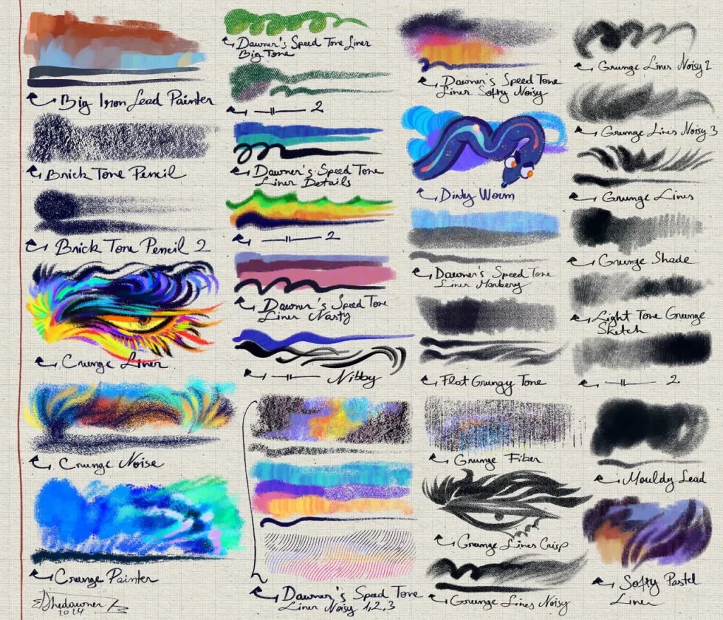 图片[3]-366-道纳的CSP笔刷包第7卷 又到了展示CSP 51款笔刷的时刻啦-虚幻之初