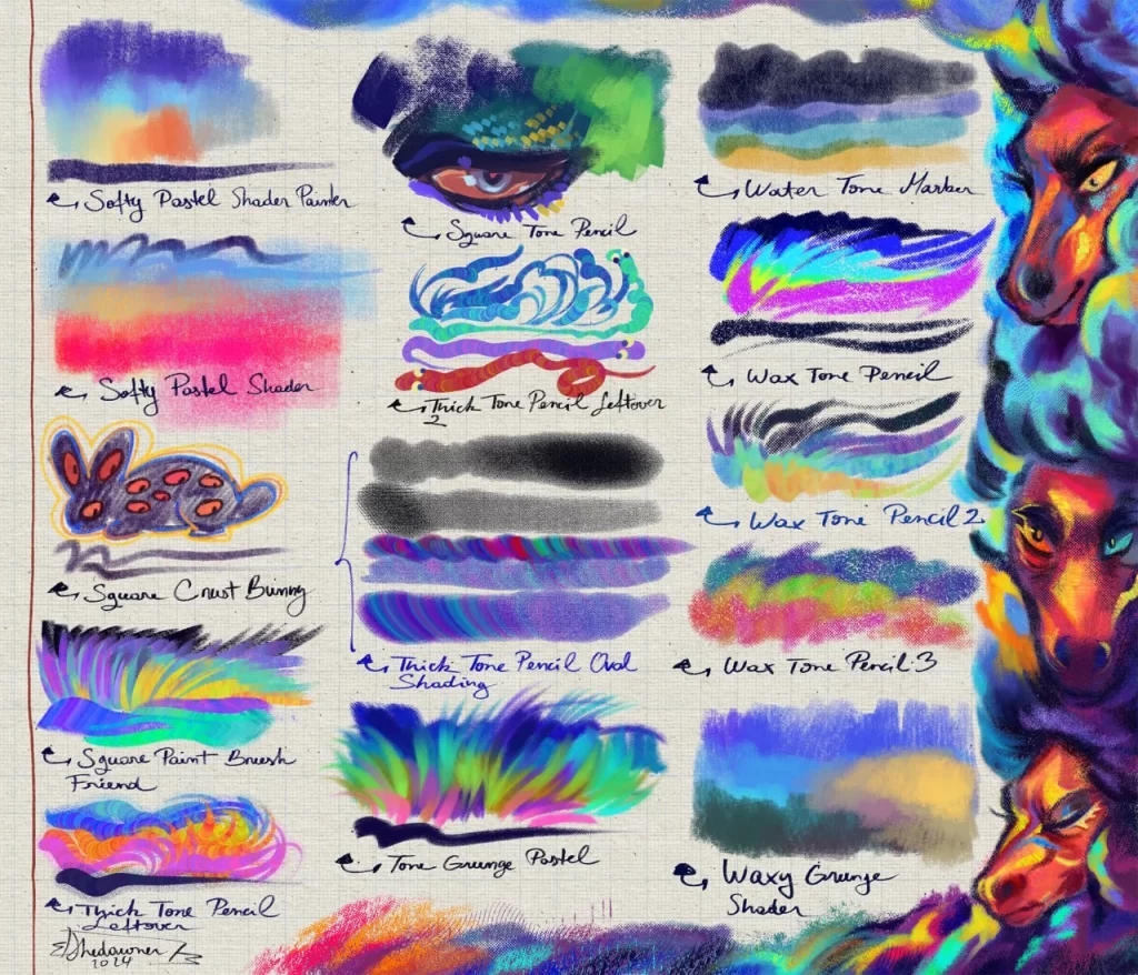 图片[2]-366-道纳的CSP笔刷包第7卷 又到了展示CSP 51款笔刷的时刻啦-虚幻之初