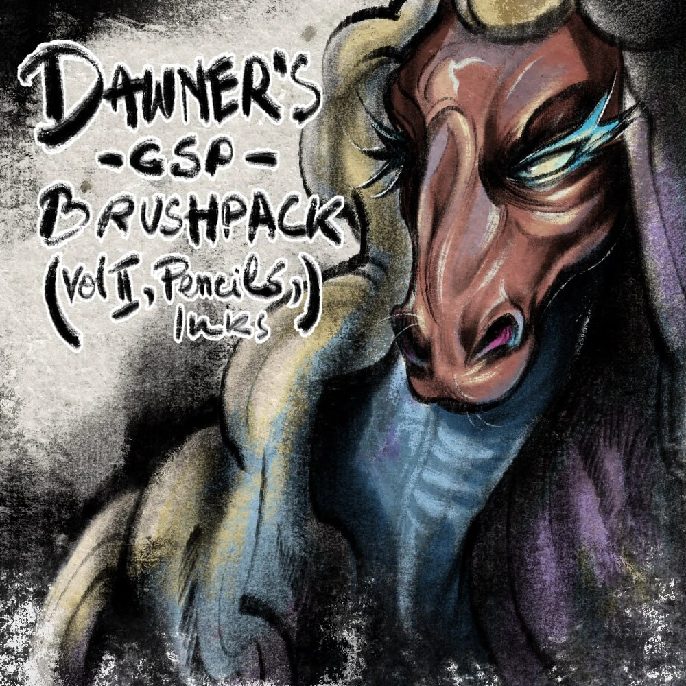 371-道纳 CSP 笔刷包 Vol. 2 - 铅笔、墨水-虚幻之初