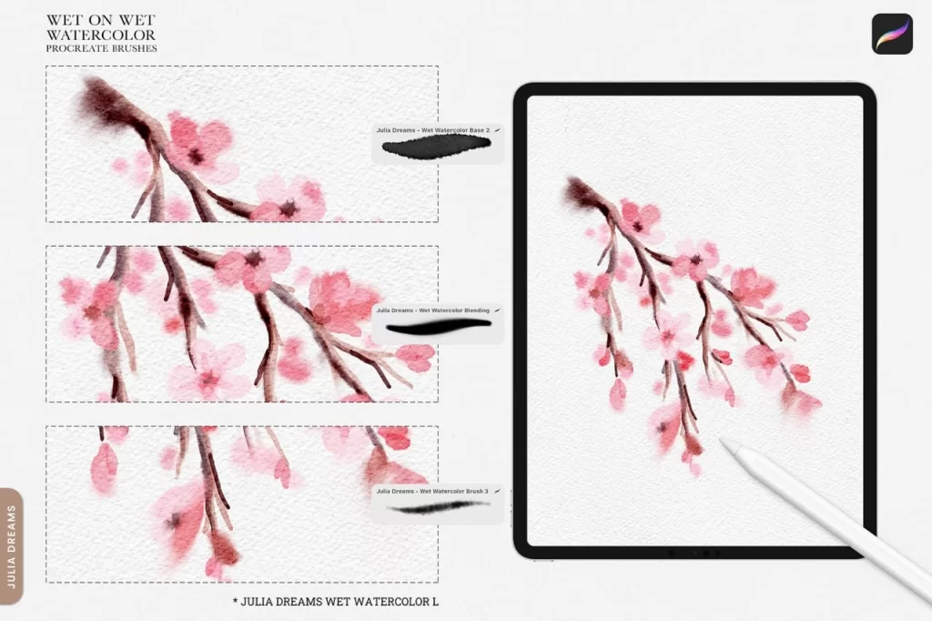 图片[3]-383-Procreate 湿画水彩笔-虚幻之初