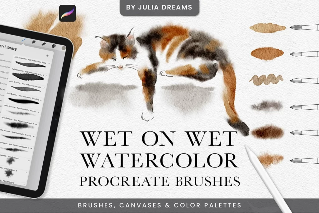 383-Procreate 湿画水彩笔-虚幻之初