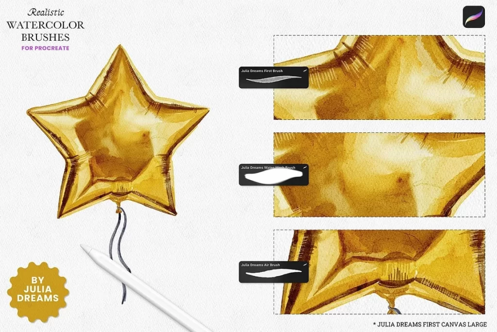 图片[4]-384-Procreate 实景水彩画笔套装 – 11 款 Procreate 水彩画笔 – 文件格式为.brushset-虚幻之初