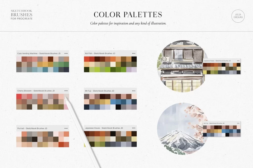 图片[3]-385-适用于Procreate的混合媒体素描本笔刷-虚幻之初