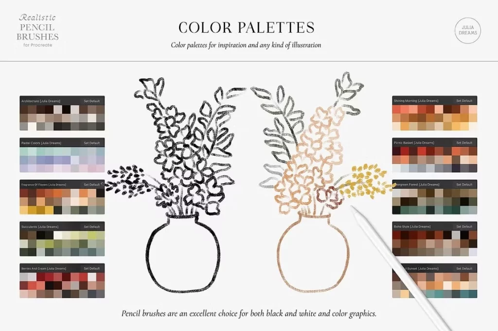 图片[2]-387-Procreate 真实铅笔笔刷-虚幻之初