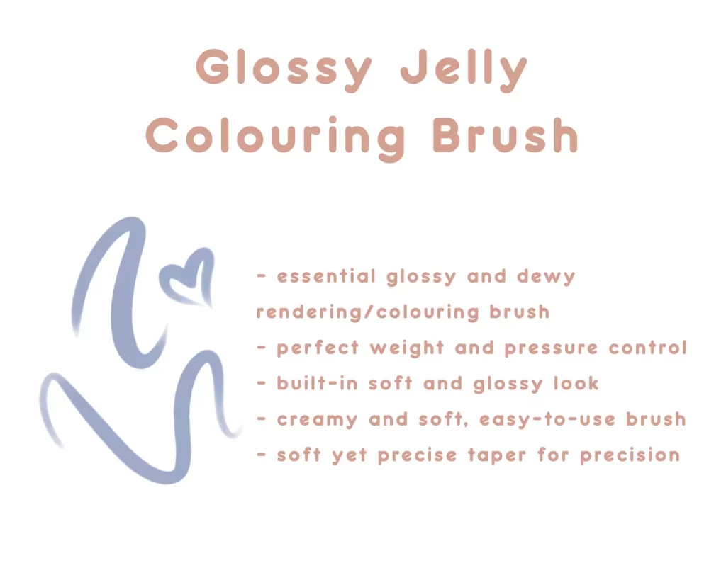 图片[4]-393-光泽果冻动漫画笔套装——线稿和彩色画笔包 iPad，数字绘画 Procreate画笔，角色素描和着色画笔-虚幻之初