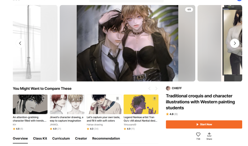 图片[2]-奇夫 传统克罗基与西方绘画学生的人物插画 CHIEFF-虚幻之初