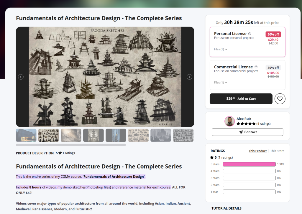 图片[2]-建筑设计基础——完整系列 -CGMA – Fundamentals of Architecture Design [Tyler Edlin]-虚幻之初