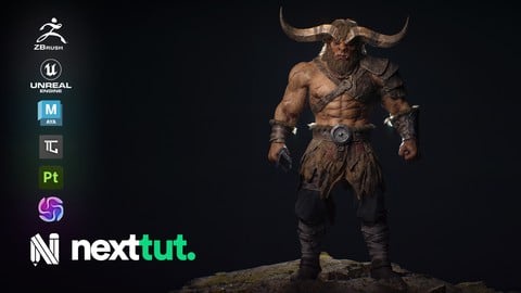 高级生物贴图制作 你将学会如何将高多边形雕塑转化为完全优化、适合游戏的角色。-虚幻之初