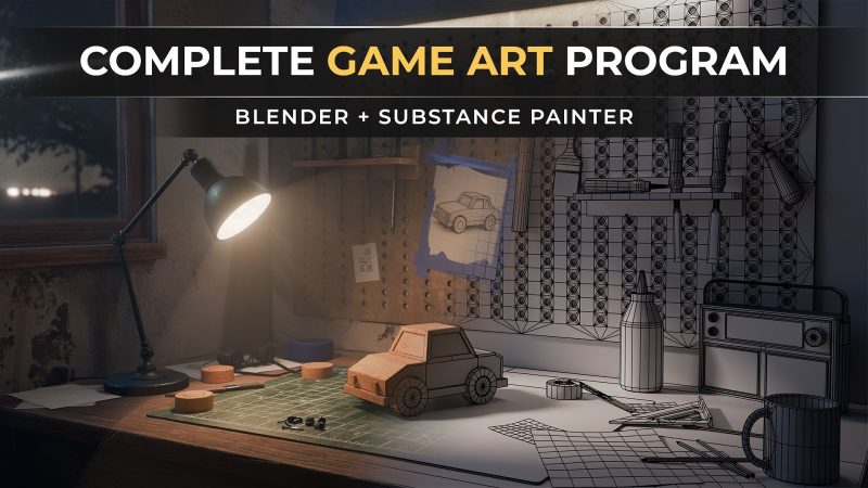 用真实且经过制作验证的工作流程学习3D游戏艺术 建模、UV、烘焙、贴图-虚幻之初