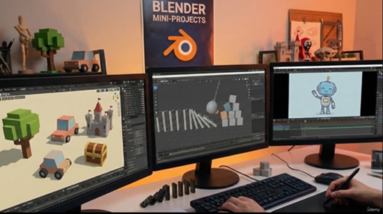 设计 3D 动画 搅拌机 Blender 5 基于项目的训练营：40+ 动手迷你项目 通过构建多个3D项目，掌握Blender 5。学习3D建模、动画、材质、物理模拟等 最新热门 新增 评分：4.7，满分 5 分 4.7 (4 评分) 67 个学生-虚幻之初
