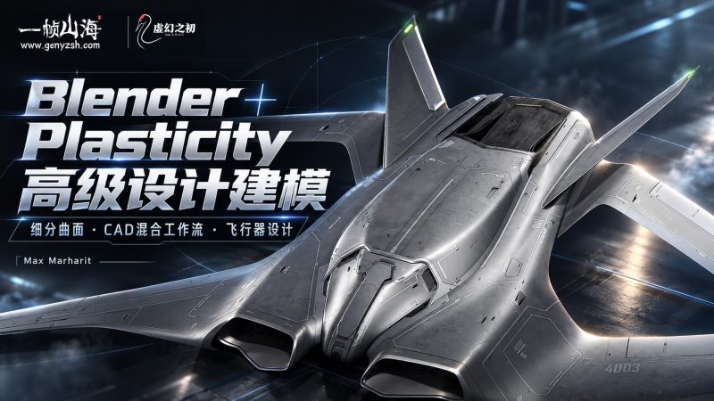 Blender + Plasticity 高级设计建模：细分/CAD 混合工作流｜Max Marharit / Advanced Design Modeling – Hybrid SubD/CAD Workflow-虚幻之初