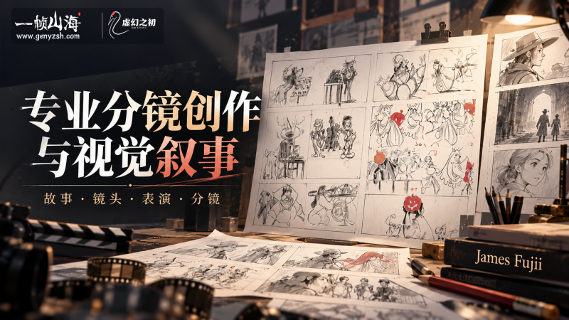 绘画 专业分镜创作与视觉叙事｜James Fujii-虚幻之初