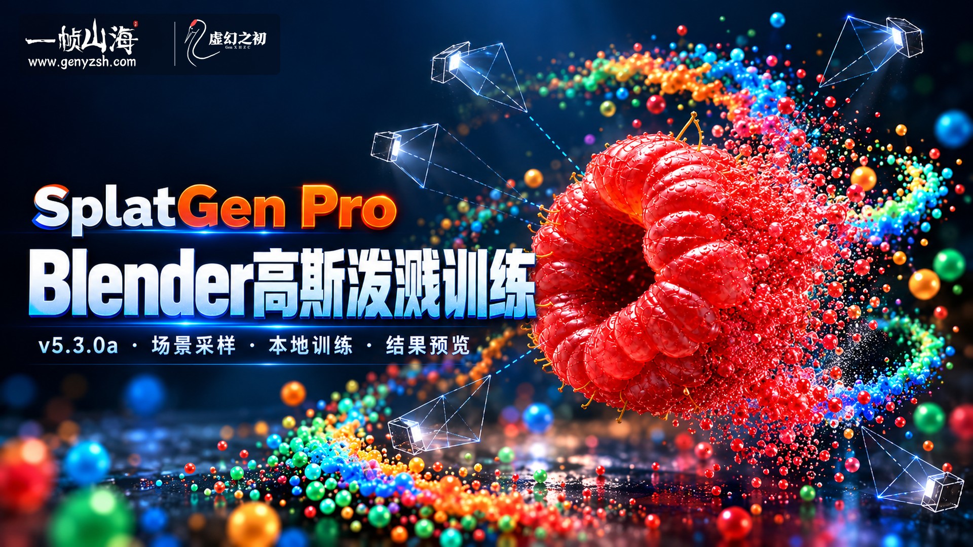 3D插件 Blender SplatGen Pro v5.3.0a 高斯泼溅训练与生成工具