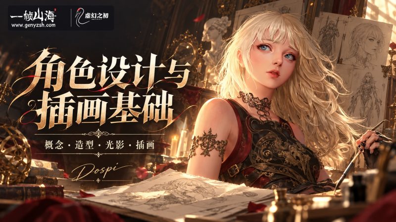 成为全球概念艺术家：角色设计与插画基础｜Dospi / Basics of Character Design and Illustrations-虚幻之初