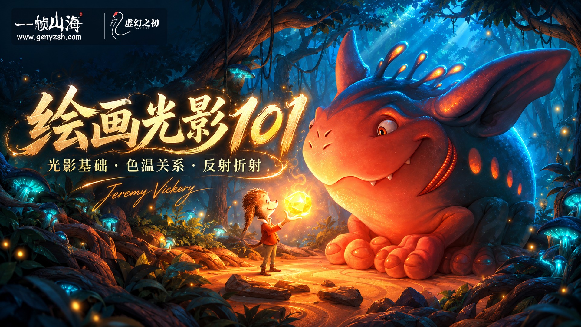 绘画光影 101:数字绘画中的光与色|Jeremy Vickery / Painting Light 101