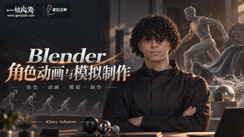 Blender角色动画与模拟制作|Khary Ashmore-虚幻之初