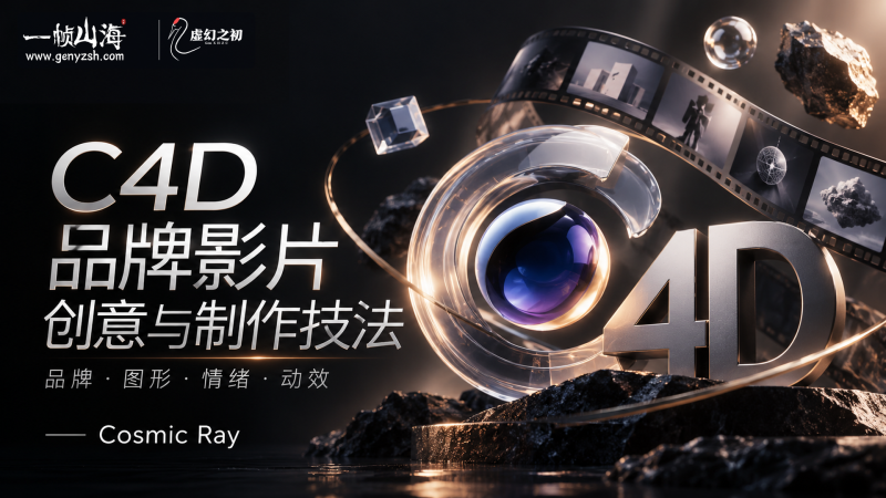 Cinema 4D 品牌影片创意与制作技法｜Cosmic Ray-虚幻之初
