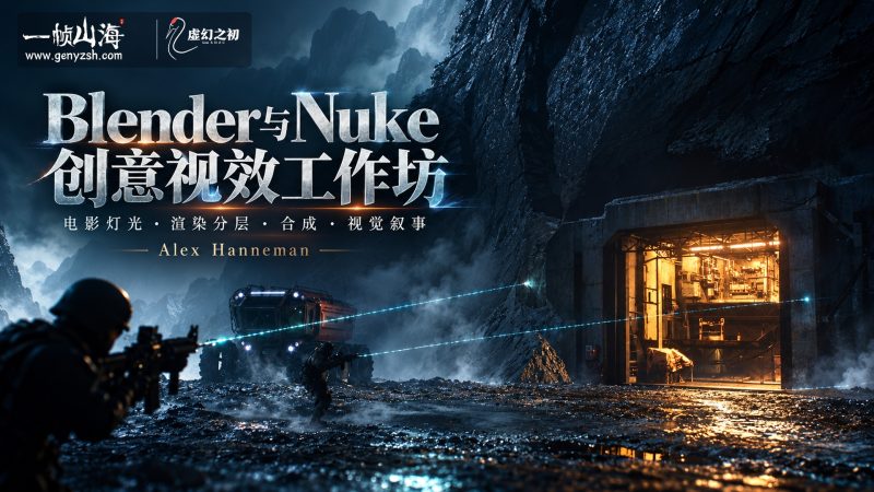 Blender + Nuke + AI 视效工作流工作坊|Compositing Academy / Blender + Nuke + AI Workflow VFX Workshop-虚幻之初